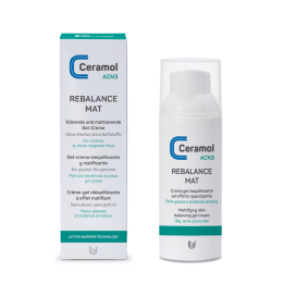 Ceramol ACN3 Rebalance Mat - Gel crema matificante para piel acneica sensible 50ml