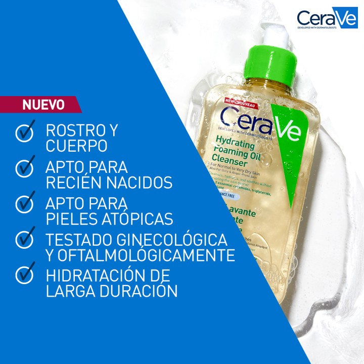 Comprar CeraVe Aceite Limpiador Espumoso Hidratante 473ml al mejor pre
