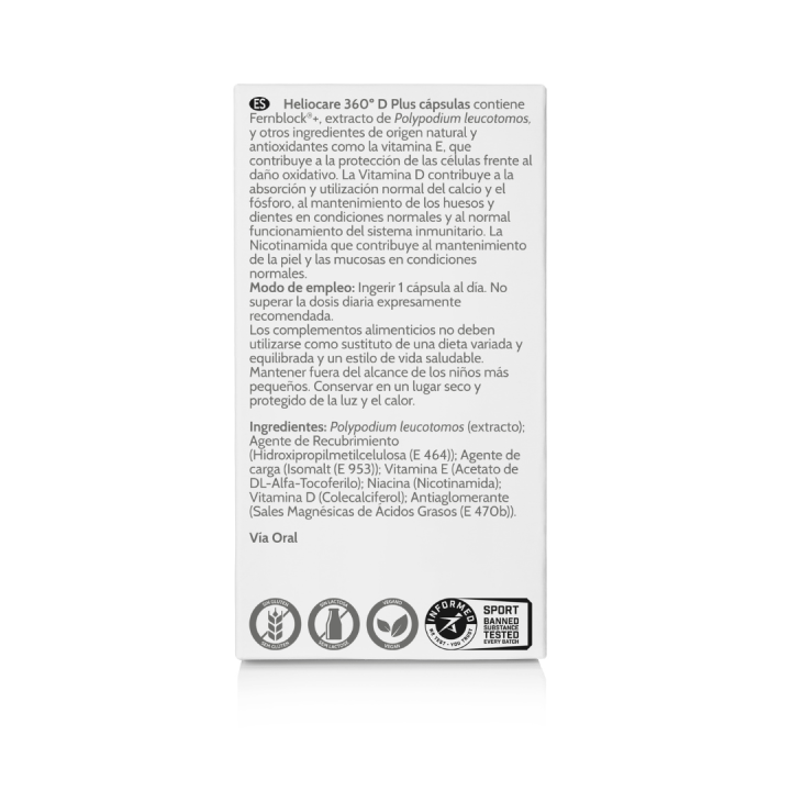 Comprar Heliocare 360 D plus Capsulas 30 und. al mejor precio - Farmac