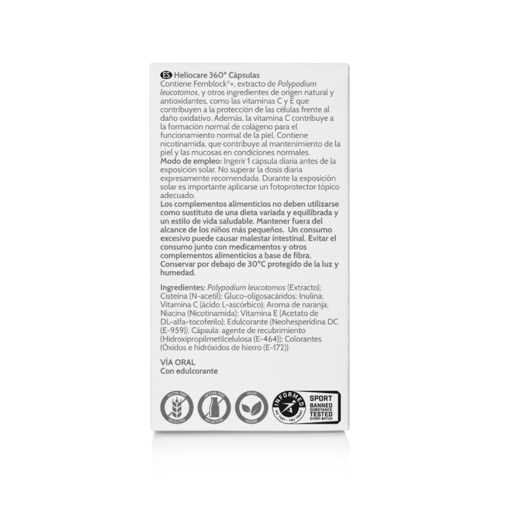 Comprar Heliocare 360 Capsulas 30 und. al mejor precio - Farmacia Lisb
