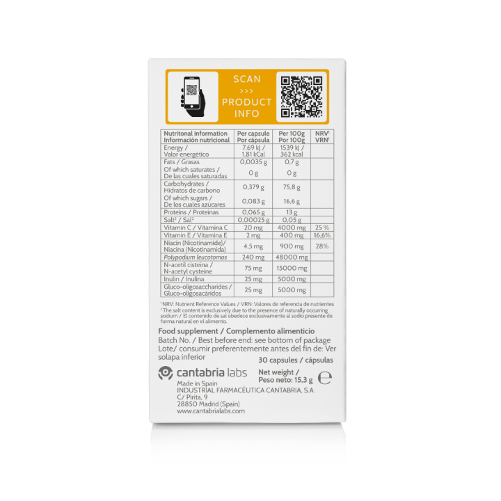 Comprar Heliocare 360 Capsulas 30 und. al mejor precio - Farmacia Lisb