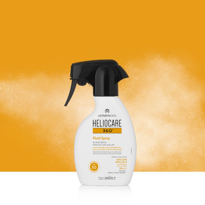 Heliocare 360º Fluid Spray SPF 50+ | Fotoprotector Corporal Rápido y Eficaz
