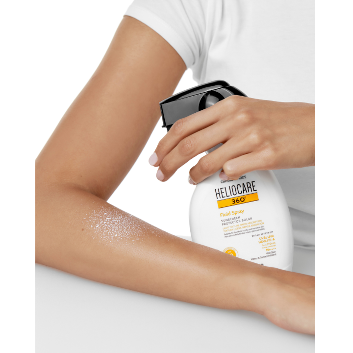 Heliocare 360º Fluid Spray SPF 50+ | Fotoprotector Corporal Rápido y Eficaz