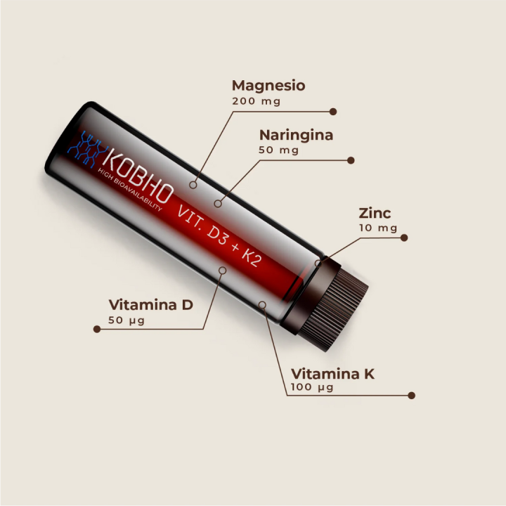 Vitamina D3 + K2 Kobho Bebible 20 viales -15 % | Farmacia Lisboa