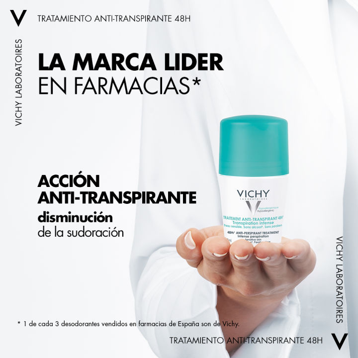 Comprar Vichy Desodorante Bola Reguladora 48H - Protección Eficaz para