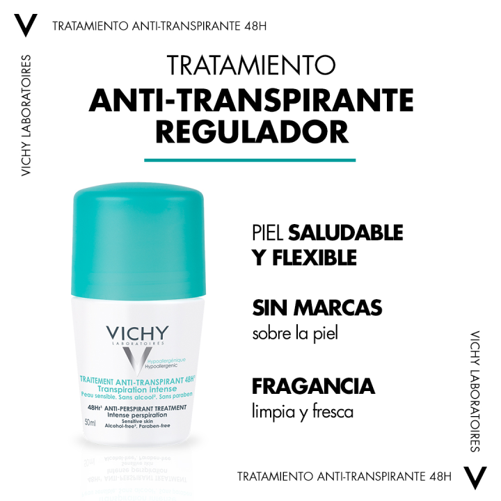 Comprar Vichy Desodorante Bola Reguladora 48H - Protección Eficaz para