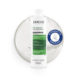 Vichy Dercos Technique Champú Anticaspa  PARA CUERO CABELLUDO SENSIBLE 200ml - Solución Eficaz para el Cuero Cabelludo Sensible