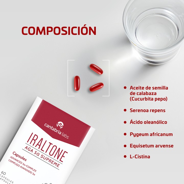 Comprar Iraltone AGA 5α Supreme 60 cápsulas al mejor precio - Farmacia
