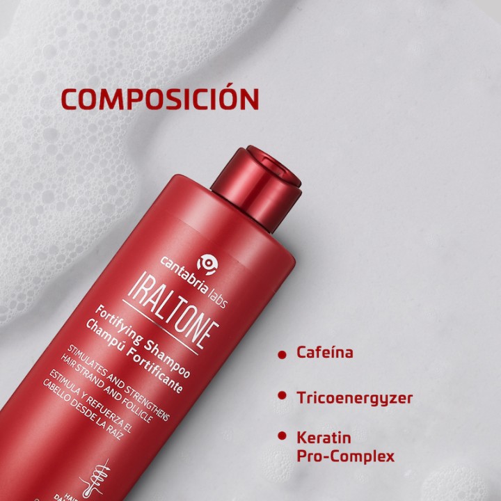 Compra Iraltone Champú Fortificante 400ml - Cabello más fuerte y resistente | Farmacia Lisboa