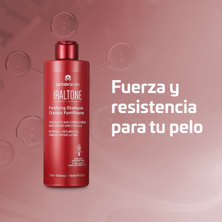 Compra Iraltone Champú Fortificante 400ml - Cabello más fuerte y resistente | Farmacia Lisboa
