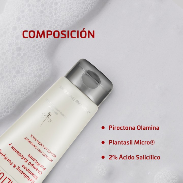 Iraltone Champú Exfoliante y Purificante 200ml - Elimina la caspa seca y purifica el cuero cabelludo | Farmacia Lisboa