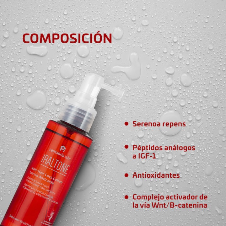 Iraltone Loción Anticaída 100ml - Fortalece y estimula el crecimiento del cabello| Farmacia Lisboa