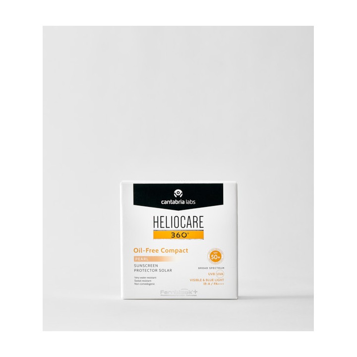 Heliocare 360 Oil-Free Compact PEARL | Protección Solar y Acabado Mate