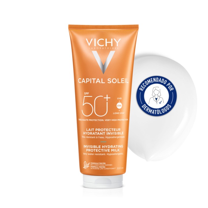 Vichy Leche Solar Familiar: Hidratación y Protección UV para Niños y Adultos | Farmacia Lisboa