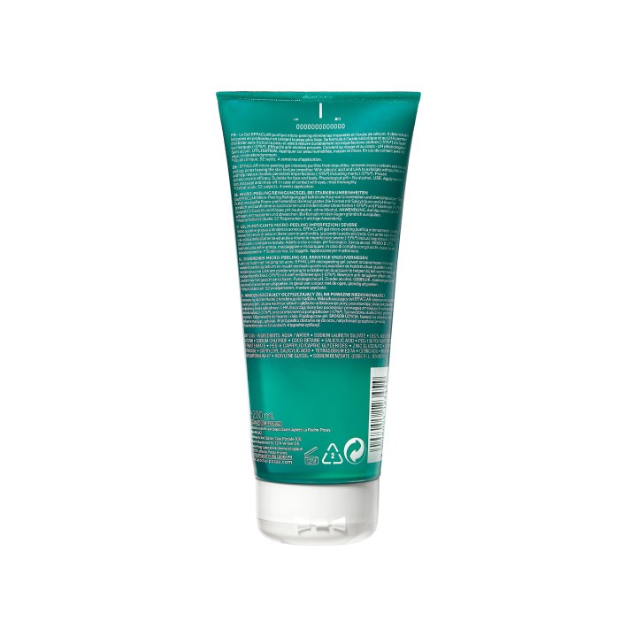 Effaclar Gel Limpiador Purificante Micro Peeling Cara y Cuerpo 200ml La Roche Posay