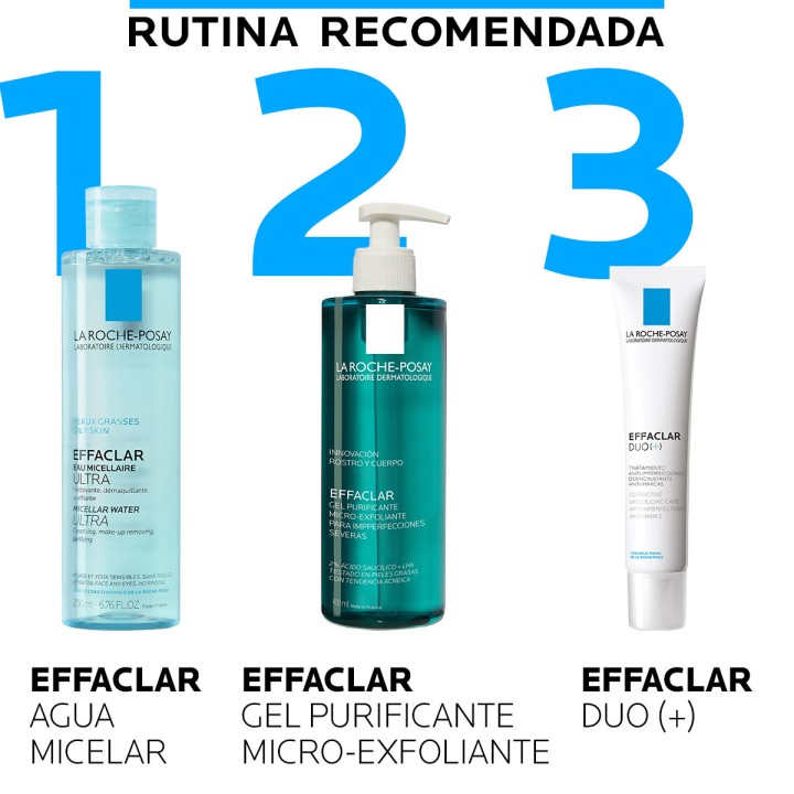 Effaclar Gel Limpiador Purificante Micro Peeling Cara y Cuerpo 200ml La Roche Posay