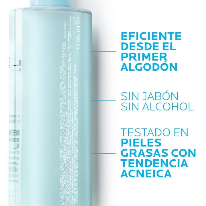 Comprar La Roche Posay Effaclar Agua Micelar Ultra 400 ml al mejor pre