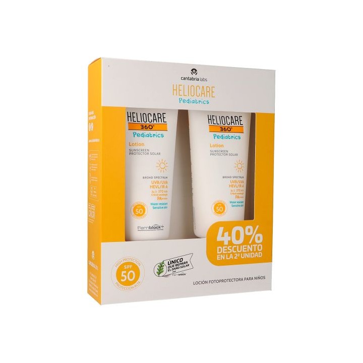 HELIOCARE 360º LOCIÓN PEDIATRICS PACK DUPLO - 40% dto en la 2º Unidad