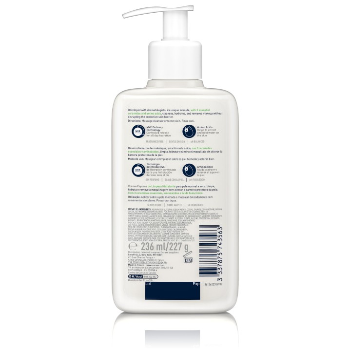Comprar CeraVe Limpiadora Crema-Espuma Hidratante al mejor precio - Fa