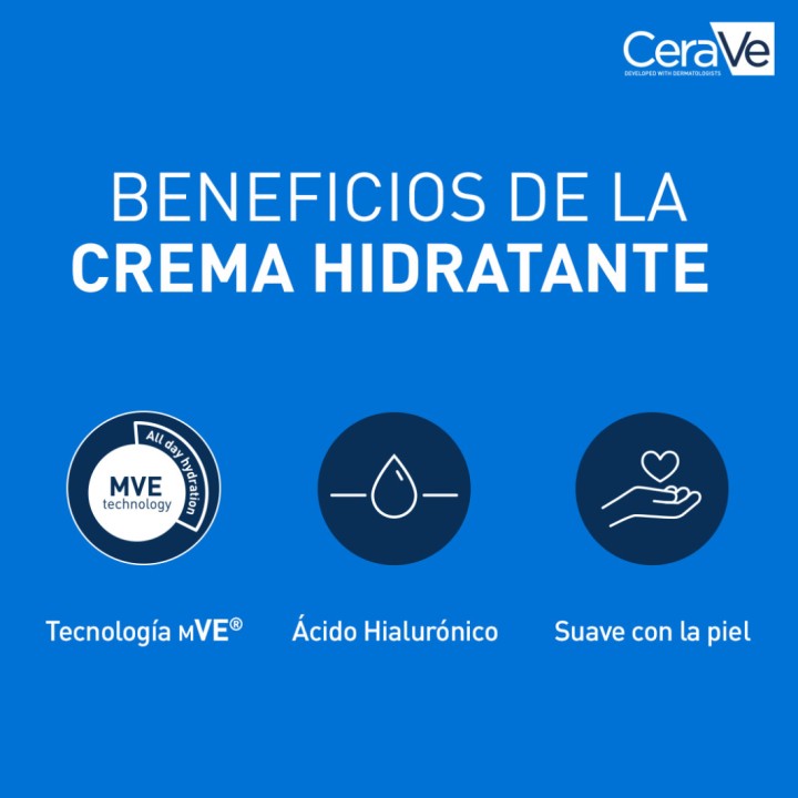 Comprar CeraVe Crema Hidratante 340 g - Hidratación 24h al mejor preci