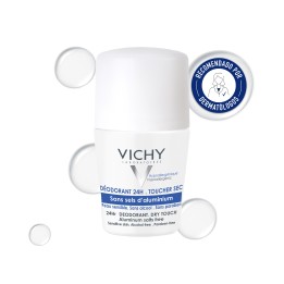 Comprar Vichy Desodorante Roll-On 24H Tacto Seco sin Sales de Aluminio