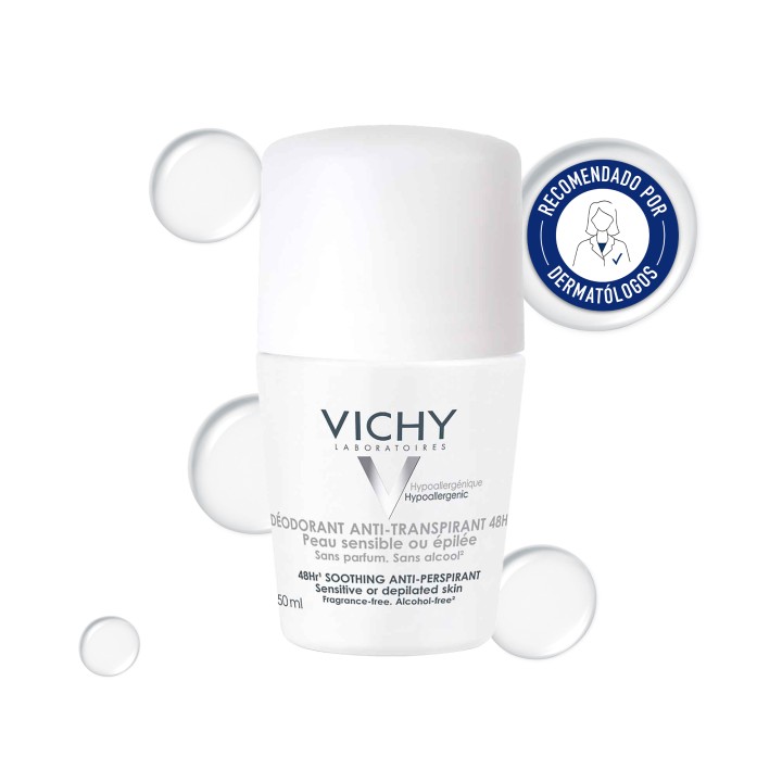 Comprar Vichy Desodorante Bola Reguladora Piel Sensible 48H - Protecci