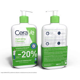 CeraVe Limpiadora Hidratante 473ml Duplo 20% dto segunda unidad