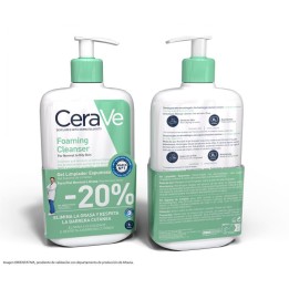 Cerave Gel Limpiador Espumoso Duplo 475ml | Piel Normal a Grasa | 20% dto 2ª unidad