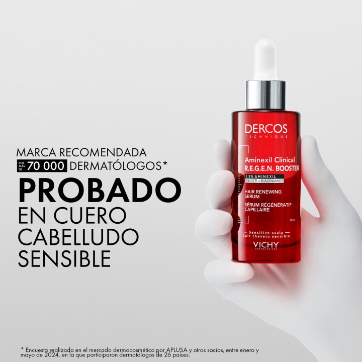 Vichy Dercos Aminexil Clinical R.E.G.E.N. Booster | Sérum anticaída y estimula crecimiento