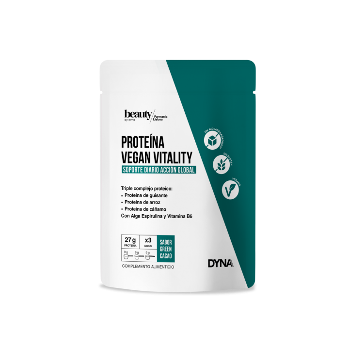 Comprar Beauty Dyna Proteína Vegan Vitality 500g Sabor Green Cacao -