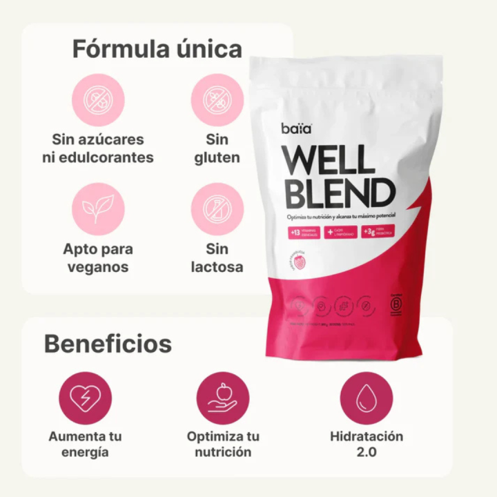 Well Blend Frutos Rojos 300g Baïa Food