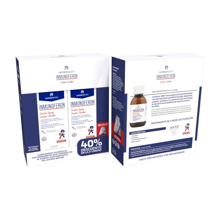 Inmunoferon Junior Jarabe Duplo | 40% dto segunda unidad | Farmacia Lisboa