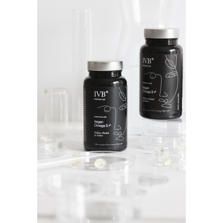 Vegan Omega 3 IVB Wellness Lab – DHA y EPA vegetal para corazón, cerebro y embarazo