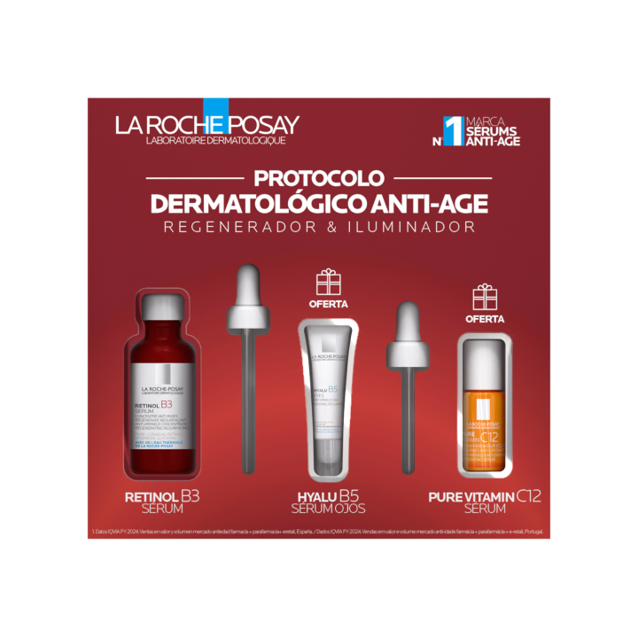 Descuento -20 % Retinol B3 + Pure Vitamin C12 Sérums La roche posay|Farmacia Lisboa