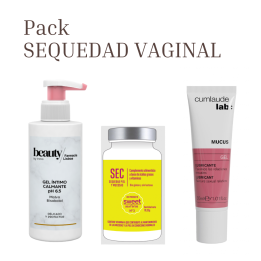 Pack Sequedad Vaginal: lubricante íntimo + gel pH 6,5 + cápsulas