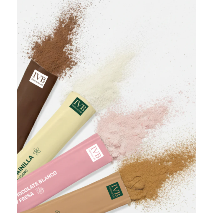 Stick mix de sabores IVB Wellness Lab | Vainilla, cacao, canela y fresa