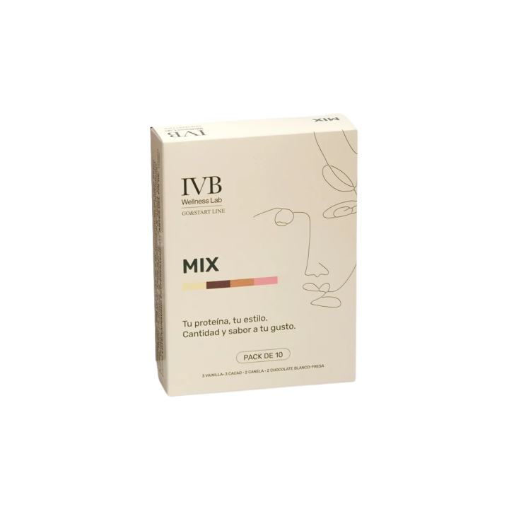 Stick mix de sabores IVB Wellness Lab: variedad de sabores para proteínas y suplementos neutros (10 sticks)
