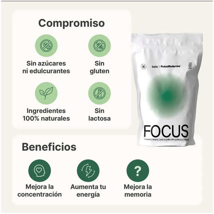 Focus Creamer Baïa Food | Concentración y enfoque mental diario