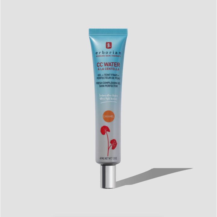 CC Water Caramel Erborian 40ml - Maquillaje ideal piel grasa, con una textura ultra ligera