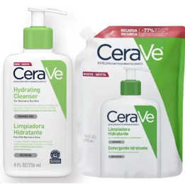 Ceravé Limpiador Hidratante 473ml + 30% dto recarga |Farmacia Lisboa