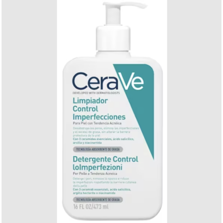 Ceravé Gel Limpiador con Ácido Salicílico 473ml |Farmacia Lisboa