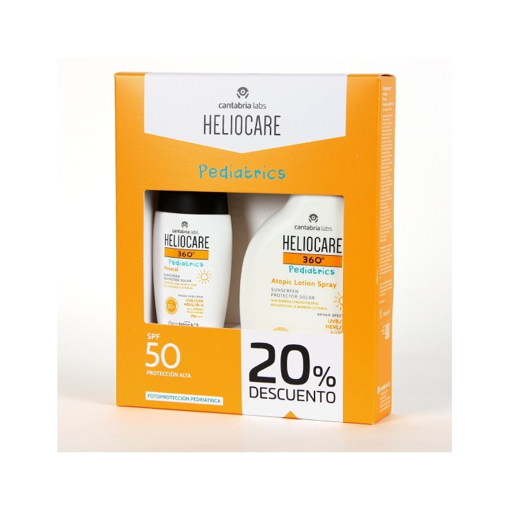 Heliocare 360 Pediatrics piel atópica pack ahorro cara y cuerpo |Farmacia Lisboa