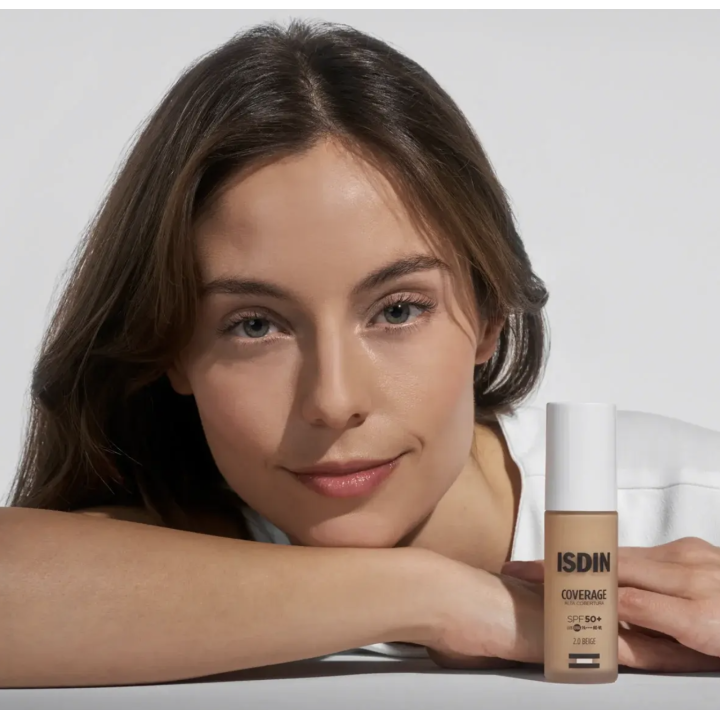 ISDIN Coverage SPF50+ 2.0 Beige | Maquillaje solar |Farmacia Lisboa