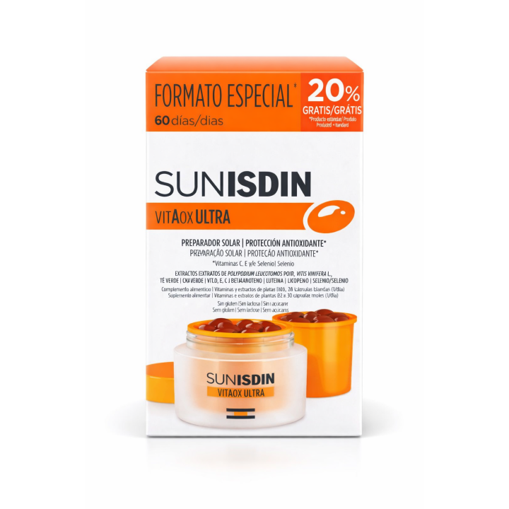 SunISDIN Cápsulas para el sol Duplo - 2x30 cápsulas. 40% dto en la segunda unidad