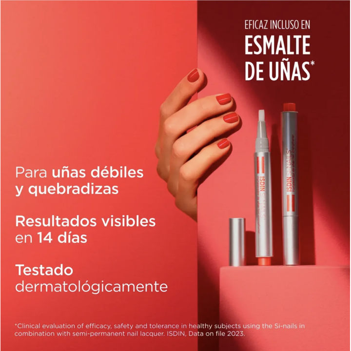 SI-Nails Isdin Fortalecedor de Uñas 2,5 ml: fortalecedor para uñas frágiles y quebradizas