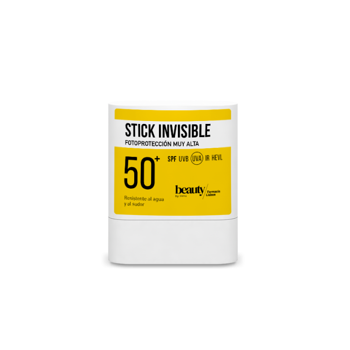 Beauty Stick Invisible SPF 50+ 12 ml: protector solar en stick para zonas sensibles