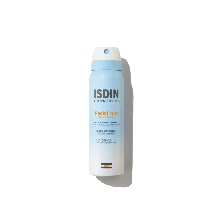 ISDIN Facial Mist SPF 50+  Proteccion solar Sobre Maquillaje 100 ml |Farmacia Lisboa