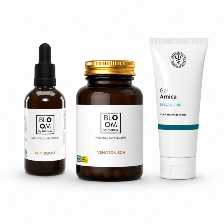 Pack para piernas cansadas e hinchadas: drenaje, apoyo circulatorio y efecto frío para sentir las piernas más ligeras.