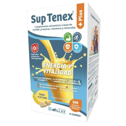 Sup Tenex Plus Wallax 15 Sobres Proteínas Sabor Plátano |Farmacia Lisboa