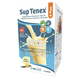 Sup Tenex Plus Sabor Vainilla 15 Sobres Wallax | Proteínas y Energía